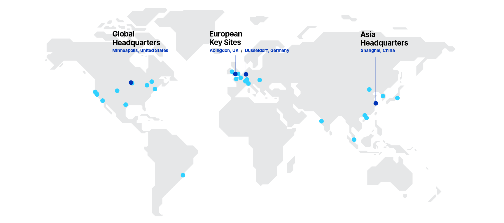 Bio-Techne Location Map