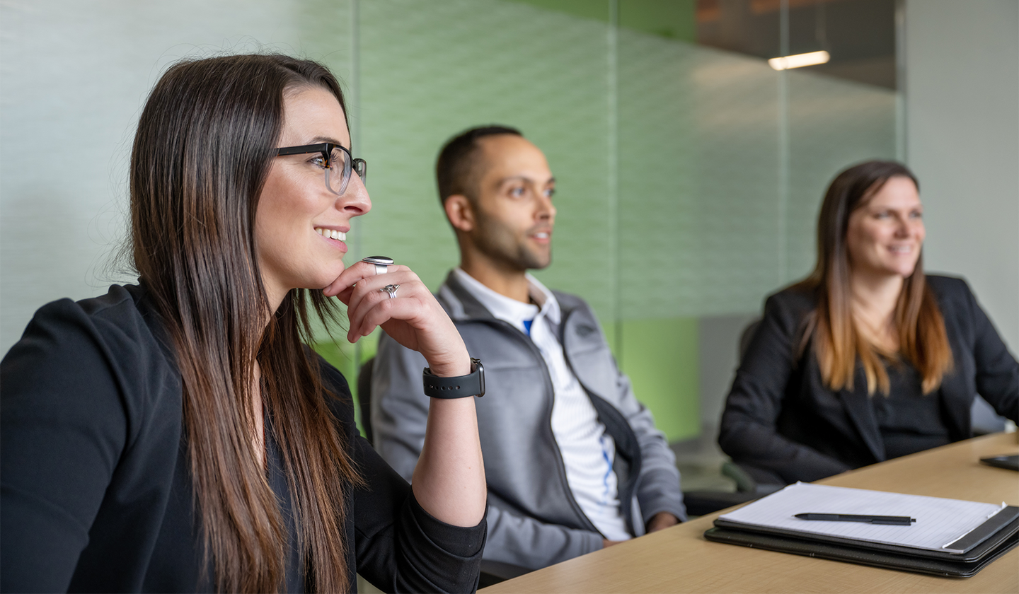 Employees in a conference room