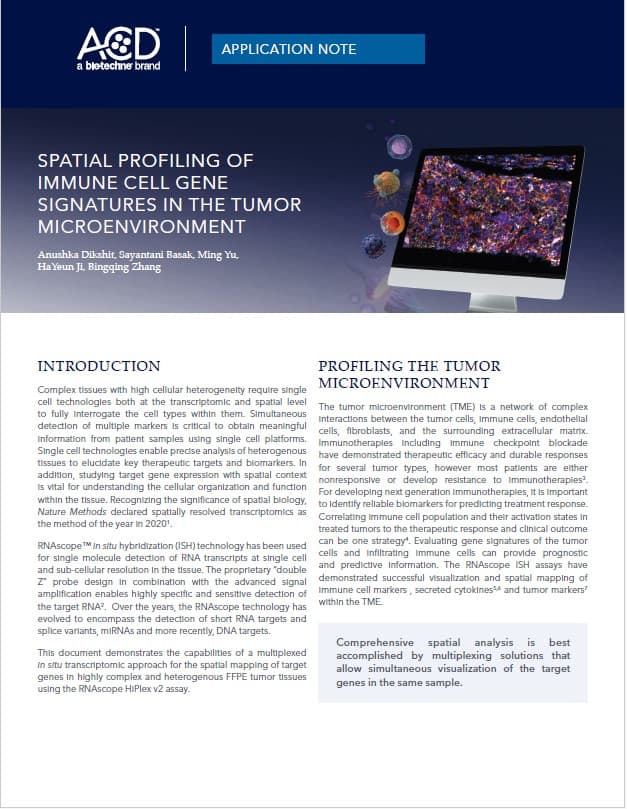 Spatial Profiling app note