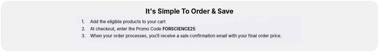 Simple to Order Banner ForScience25