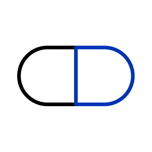 pill icon light blue
