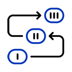 Stages Steps Process Icon