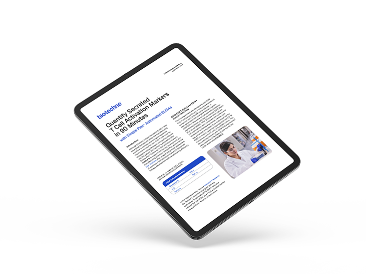 Quantify Secreted T Cell Activation Markers in 90 Minutes