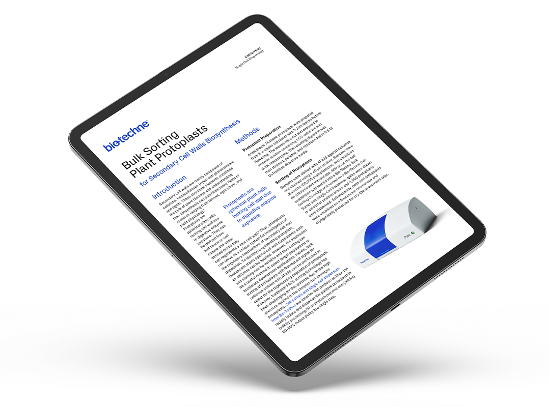 Bulk Sorting Plant Protoplasts Application Note Mock-Up