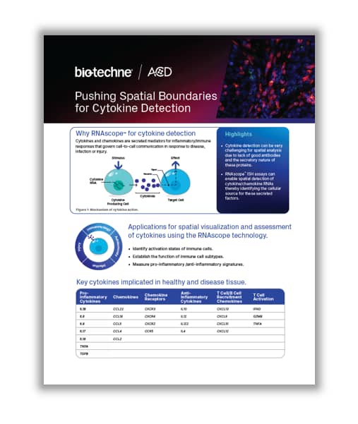 ACD RNAscope Cytokine Flyer