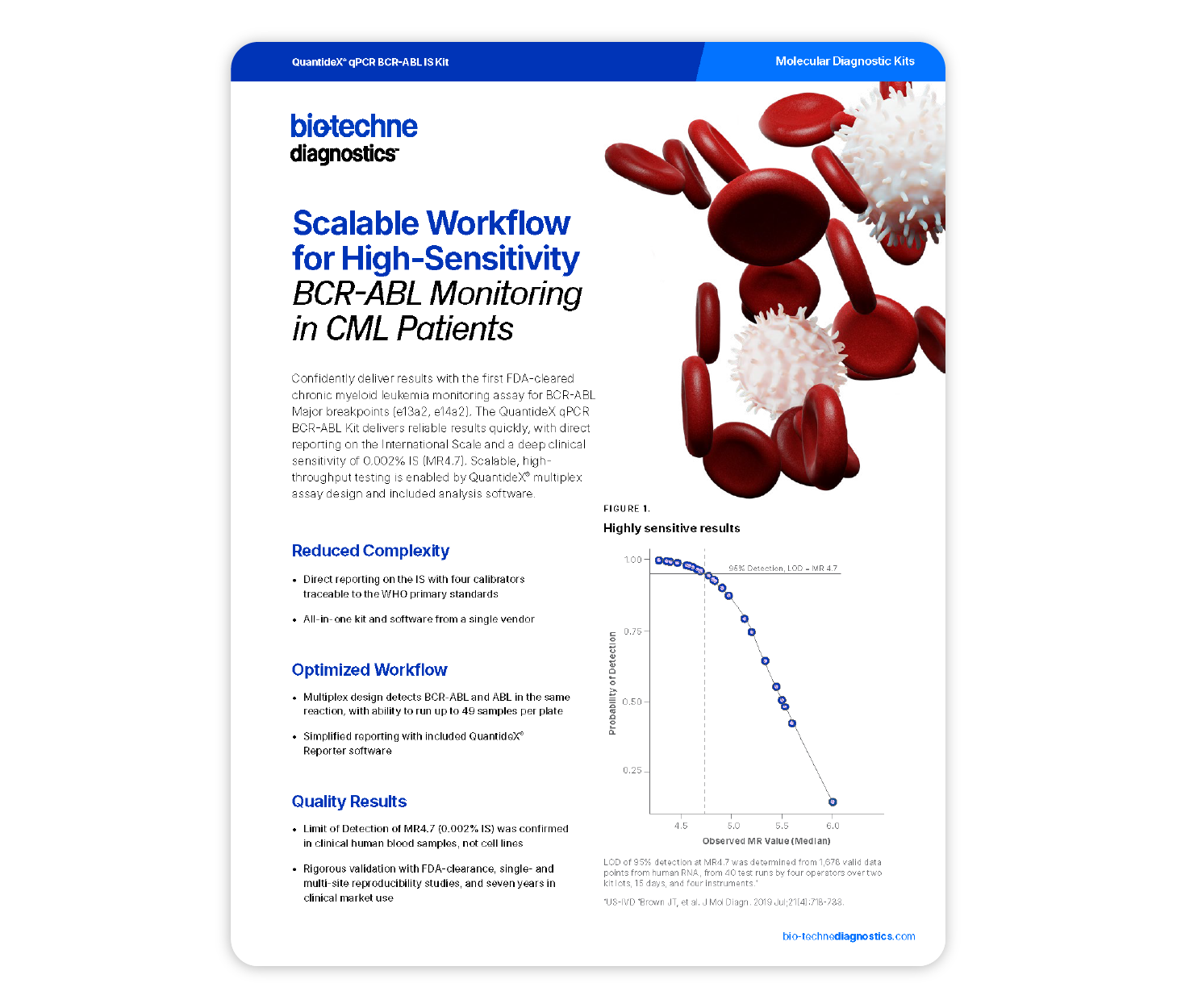 QuantideX qPCR BCR-ABL IS Kit flyer thumbnail