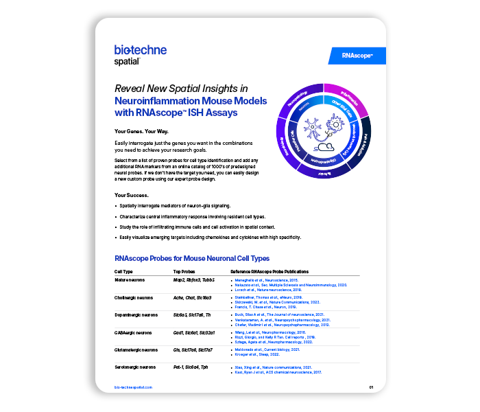 Reveal New Spatial Insights in Neuroinflammation Mouse Models with RNAscope™ ISH Assays
