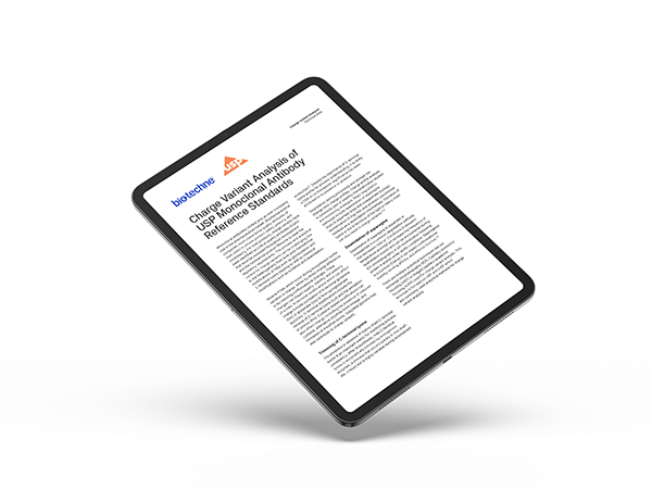 Charge Variant Analysis of USP Reference Standard Application Note Thumbnail