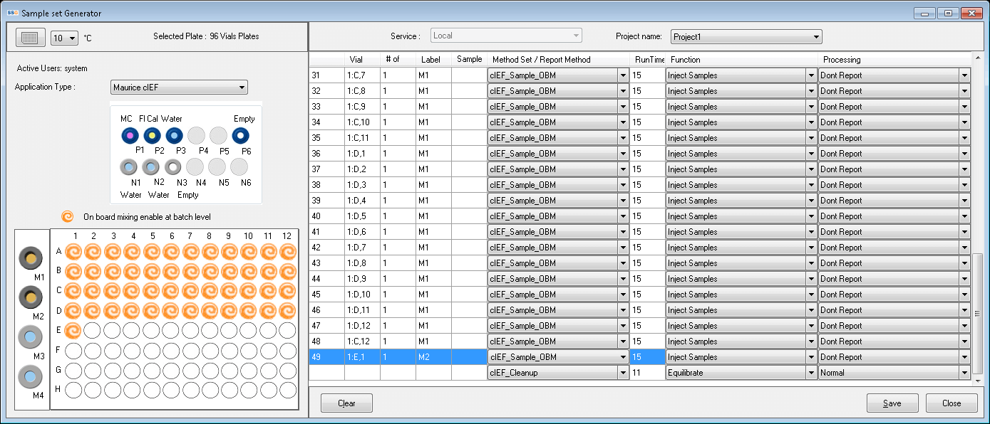 Using Maurice with Empower Sample Set-1 to create sample methods for cIEF and CE-SDS