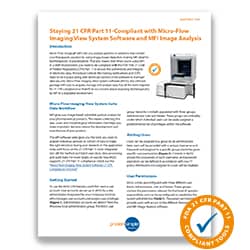 21CFR Part 11 tools that are in MVSS MFI analysis software app note