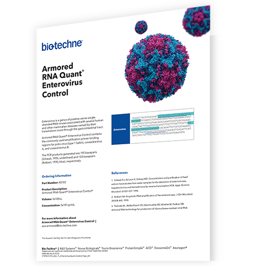 asu armored rna quant enterovirus control flyer