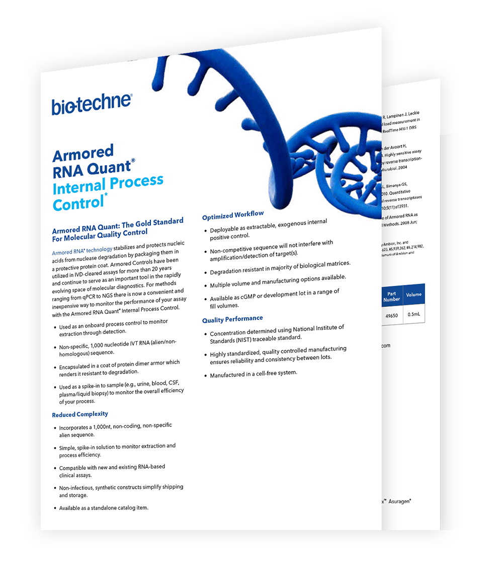 armored rna quant internal process control flyer