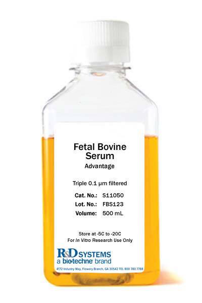 Fetal Bovine Serum FBS Advantage Cell Culture