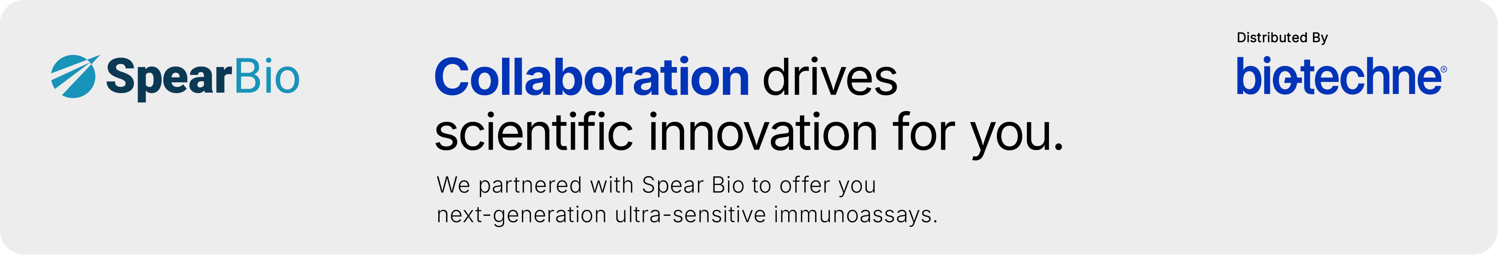 SpearBio Bio-Techne Collaboration Banner