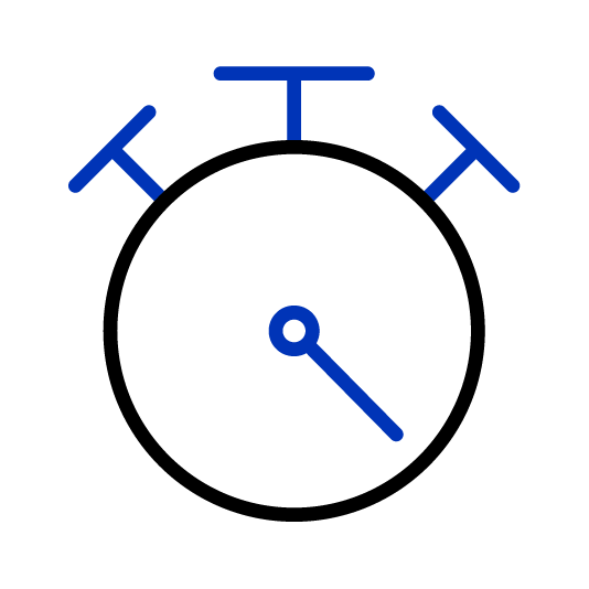 Icon - Stopwatch - Light Blue