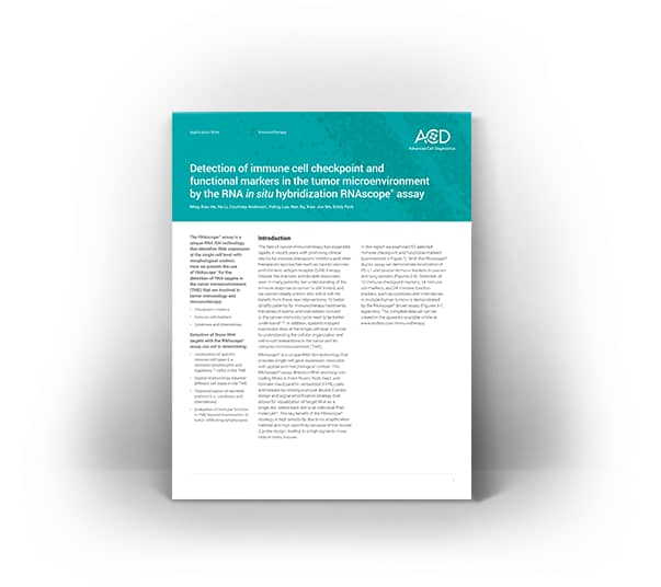 RNAscope App Note Detection of immune cell checkpoint and functional markers