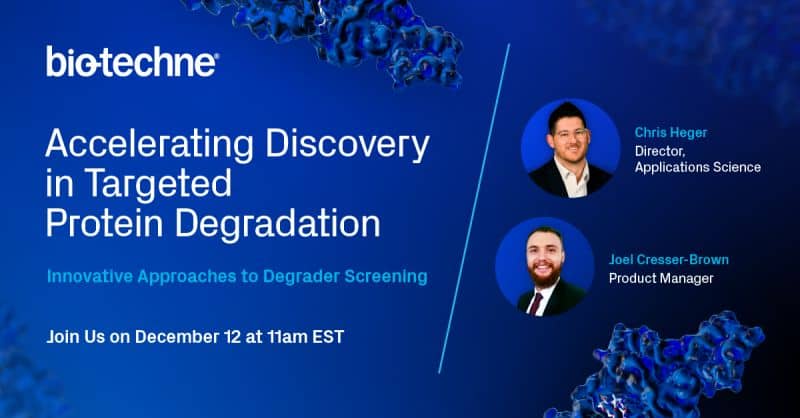 Accelerated Discovery in Targeted Protein Degradation Webinar