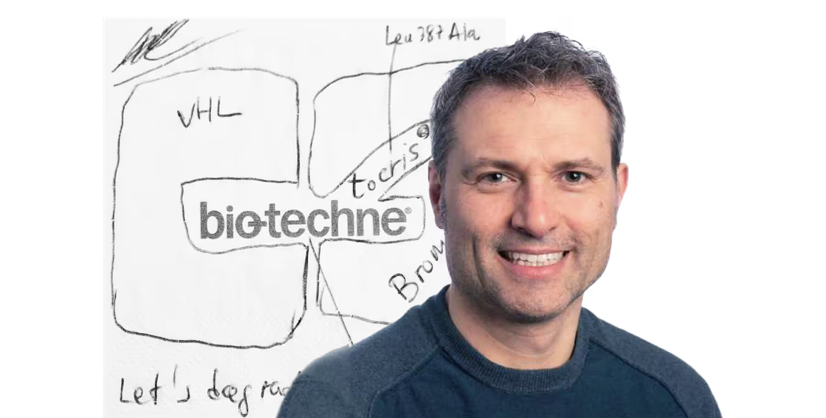 Bio-Techne podcast episode 3 from Alessio Ciulli on At the Forefront of Targeted Protein Degradation