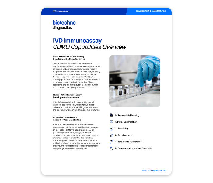 IVD Immunoassay Capabilities