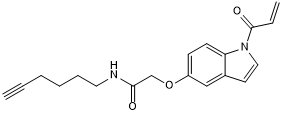Broad spectrum cysteine reactive probe; suitable for live-cell applications