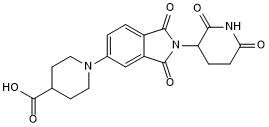 Cereblon ligand with piperidine linker and terminal acid for onward chemistry