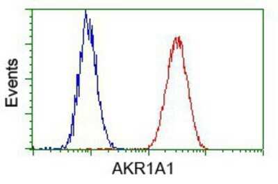 Flow Cytometry: AKR1A1 Antibody (OTI6E3) - Azide and BSA Free [NBP2-71591]