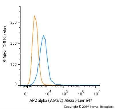 Flow Cytometry: AP2 alpha Antibody (A6/2/2) - BSA Free [NB600-202]