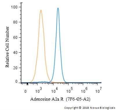 Flow Cytometry: Adenosine A2aR Antibody (7F6-G5-A2) - Azide and BSA Free [NBP2-80562]