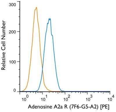 Flow Cytometry: Adenosine A2aR Antibody (7F6-G5-A2) - Azide and BSA Free [NBP2-80562]