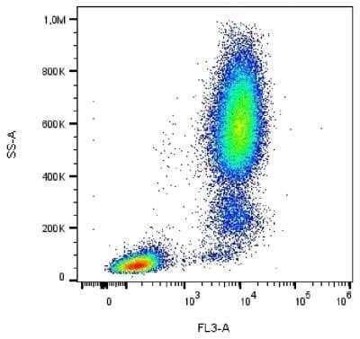 Flow Cytometry: Aminopeptidase N/CD13 Antibody (WM15) - BSA Free [NB110-58720]