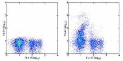 Flow Cytometry: CD117/c-kit Antibody (ACK2) - BSA Free [NBP1-43359]