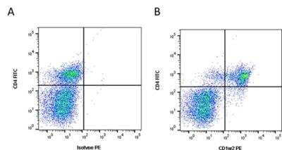 Flow Cytometry: CD1b Antibody (CC20) - BSA Free [NB100-65315]