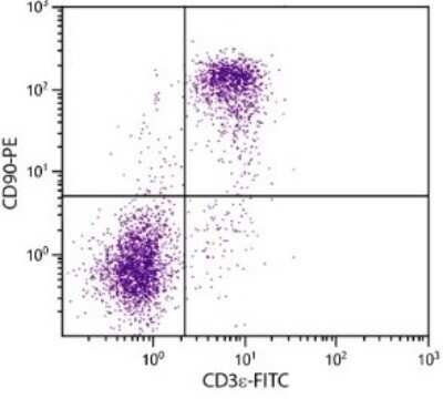 Flow Cytometry: CD90/Thy1 Antibody (G7) - Azide and BSA Free [NBP1-28031]
