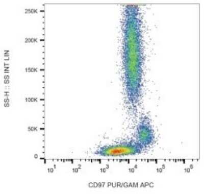 Flow Cytometry: CD97 Antibody (MEM-180) - BSA Free [NB500-425]