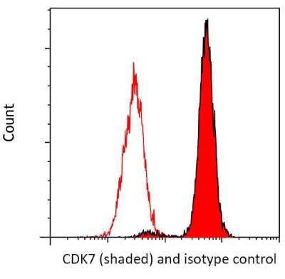 Flow Cytometry: Cdk7 Antibody (BL-80-5D4) [NBP2-76409]