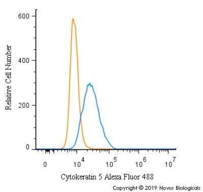 Flow Cytometry: Cytokeratin 5 Antibody - BSA Free [NBP2-61931]