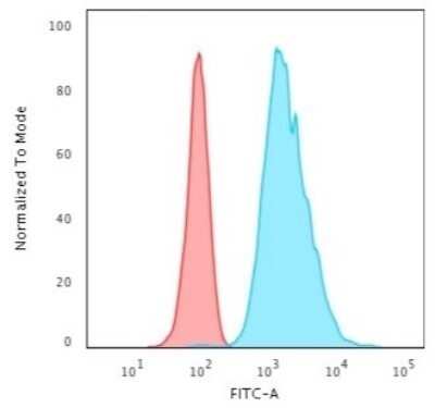 Flow Cytometry: Cytokeratin 8 Antibody (H1) - Azide and BSA Free [NBP2-34626]