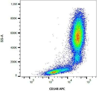 Flow Cytometry: DEP-1/CD148 Antibody (MEM-CD148/05) - BSA Free [NBP2-21790]