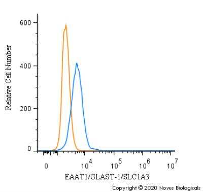 Flow Cytometry: EAAT1/GLAST-1/SLC1A3 Antibody - BSA Free [NB100-1869]