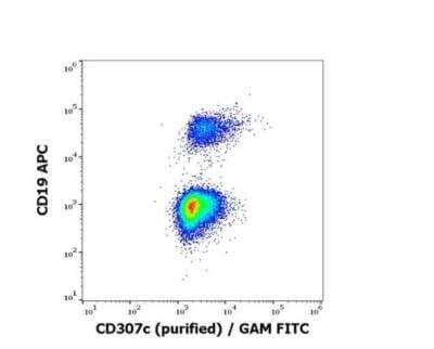 Flow Cytometry: FCRL3/FcRH3 Antibody (H5) - BSA Free [NBP3-11831]