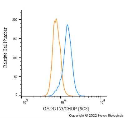 Flow Cytometry: GADD153/CHOP Antibody (9C8) [NB600-1335]