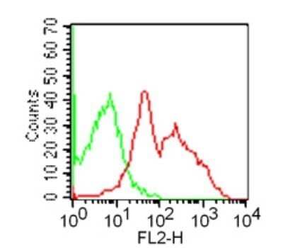Flow Cytometry: GITR/TNFRSF18 Antibody (DTA-1) - Azide and BSA Free [NBP2-80751]