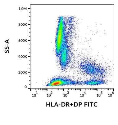 Flow Cytometry: HLA DR/DP Antibody (HL-38) - BSA Free [NB500-406]