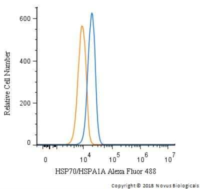 Flow Cytometry: HSP70/HSPA1A Antibody - BSA Free [NBP1-77455]