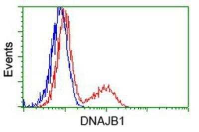 Flow Cytometry: HSP40/DNAJB1 Antibody (OTI1F9) [NBP2-03433]