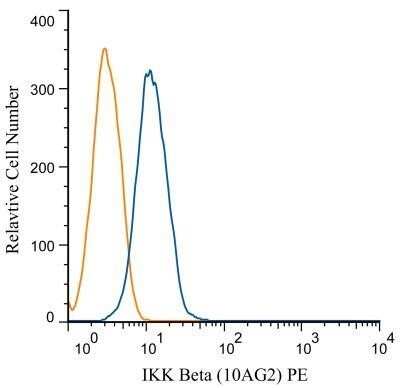 Flow Cytometry: IKK beta Antibody (10AG2) - Azide and BSA Free [NBP2-80788]