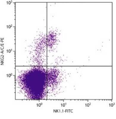 Flow Cytometry: KLRC1/2/3 Antibody (20d5) - Azide and BSA Free [NBP1-28100]