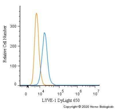 Flow Cytometry: LYVE-1 Antibody - BSA Free [NB100-725]