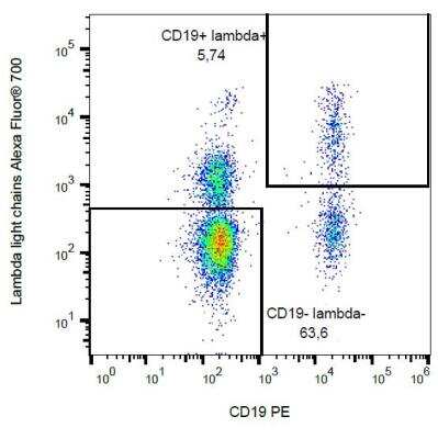 Flow Cytometry: Lambda Light Chain Antibody (1-155-2) - BSA Free [NBP1-79124]