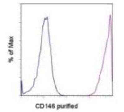 Flow Cytometry: MCAM/CD146 Antibody (P1H12) - BSA Free [NBP1-43346]